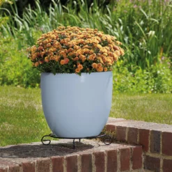 Glazed Blue Heritage Egg Pot - 32cm -Gardening Series Store 13441295 4844933184173458