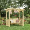 Anchor Fast FSC Milldale Swing Seat With Arbour -Gardening Series Store 13452039 2314931991387792