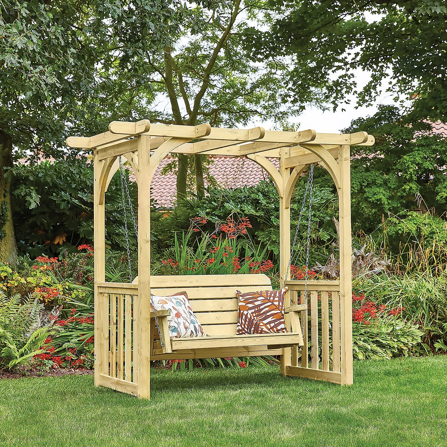 Anchor Fast FSC Milldale Swing Seat With Arbour 3 Anchor Fast FSC Milldale Swing Seat With Arbour