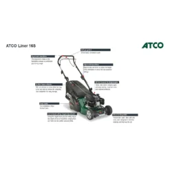 Atco 139cc Liner 16S Petrol Lawn Mower - 41cm 14 Atco 139cc Liner 16S Petrol Lawn Mower - 41cm -Gardening Series Store 13486581 8924932697632222