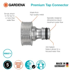 GARDENA Premium Tap Hose Pipe Connector 11 GARDENA Premium Tap Hose Pipe Connector -Gardening Series Store 13489626 6254924640271732