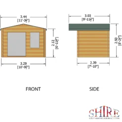 Shire 11 X 8ft Berryfield Log Cabin - Including Installation 13 Shire 11 X 8ft Berryfield Log Cabin - Including Installation -Gardening Series Store 13505218 1824936849496271