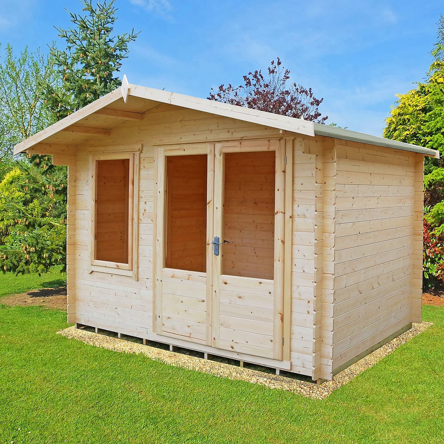 Shire 11 X 8ft Berryfield Log Cabin - Including Installation 4 Shire 11 X 8ft Berryfield Log Cabin - Including Installation - Image 2