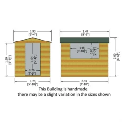 Shire 8 X 6ft Lewis Garden Shed -Gardening Series Store 13505254 8314926492411903