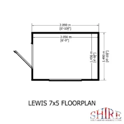 Shire 7 X 5ft Lewis Garden Shed - Including Installation 16 Shire 7 X 5ft Lewis Garden Shed - Including Installation -Gardening Series Store 13505256 1044926482727264