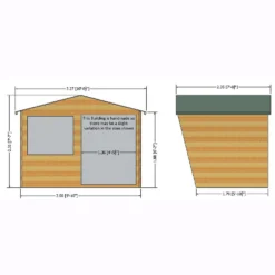Shire 10 X 6ft Sandringham Double Door Summerhouse -Gardening Series Store 13505315 1784931994339675