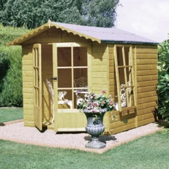Shire 7 X 7ft Buckingham Double Door Summerhouse - Including Installation -Gardening Series Store 13505327 5464931991943956