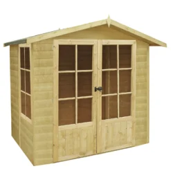 Shire 7 X 7ft Buckingham Double Door Summerhouse - Including Installation
