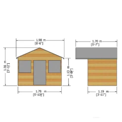 Shire 6 X 5ft Stork Kids Wooden Playhouse 10 Shire 6 X 5ft Stork Kids Wooden Playhouse -Gardening Series Store 13505338 1164931993262384