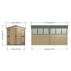 Shire 12x6ft Overlap Garden Shed - Including Installation -Gardening Series Store 13508659 1454926478403289