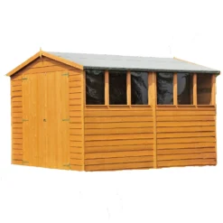 Shire 12x8ft Overlap Garden Shed - Including Installation