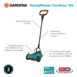 GARDENA 18V HandyMower Cordless Lawn Mower - 22cm 12 GARDENA 18V HandyMower Cordless Lawn Mower - 22cm -Gardening Series Store 13524837 2024958391525054