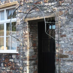 Agriframes Round Garden Portico 2.7m - Black -Gardening Series Store 13526259 3024935041345442