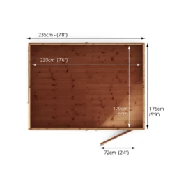 Mercia 8ft X 6ft Premium Shiplap Reverse Apex Shed -Gardening Series Store 13555780 3054949332973412