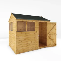 Mercia 8ft X 6ft Premium Shiplap Reverse Apex Shed -Gardening Series Store 13555780 5034949333118399