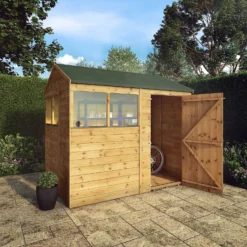 Mercia 8ft X 6ft Premium Shiplap Reverse Apex Shed -Gardening Series Store 13555780 7414949333054658