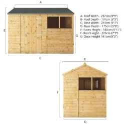 Mercia 10ft X 6ft Premium Shiplap Reverse Apex Shed 18 Mercia 10ft X 6ft Premium Shiplap Reverse Apex Shed -Gardening Series Store 13555788 1634949333810148