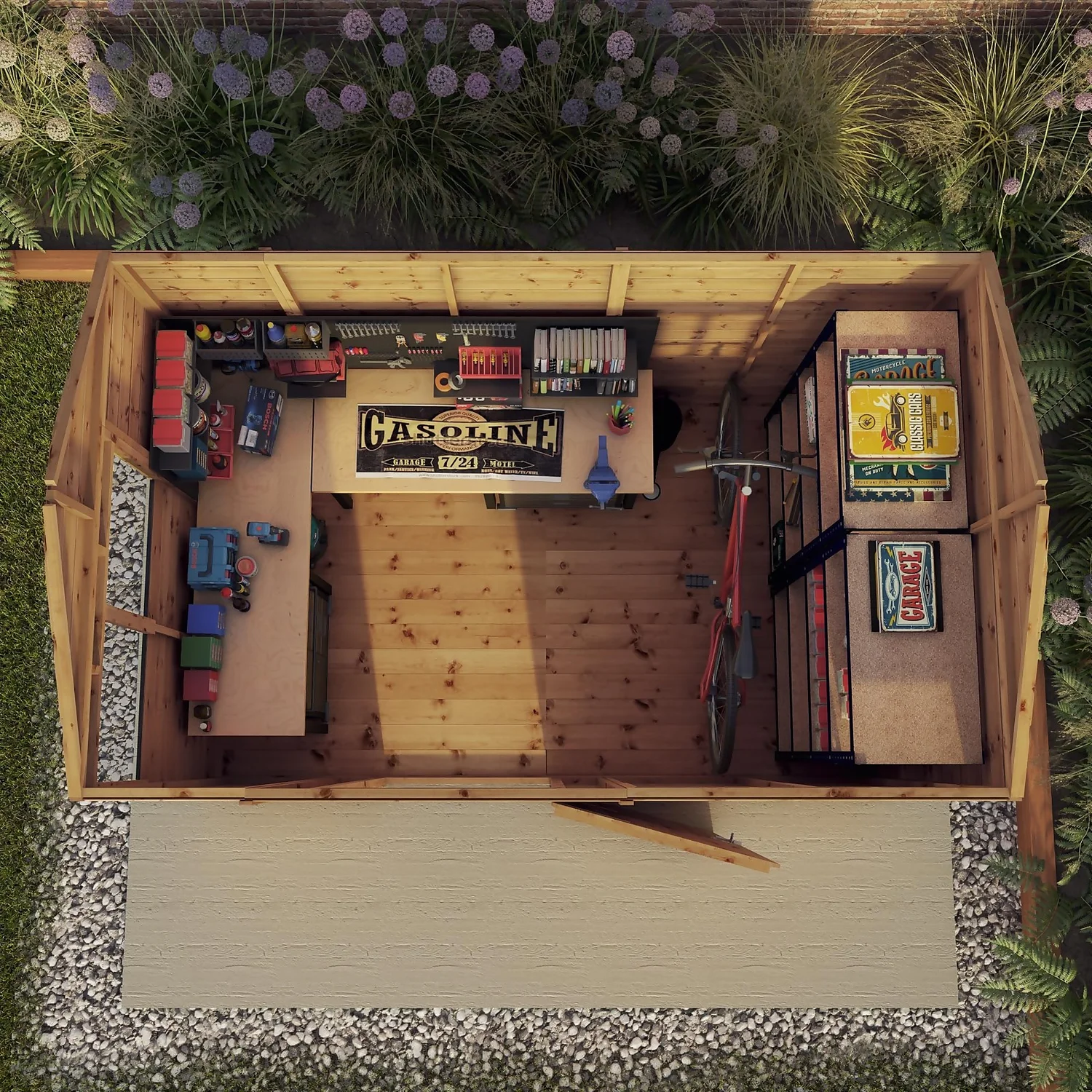 Mercia 10ft X 6ft Premium Shiplap Reverse Apex Shed 12 Mercia 10ft X 6ft Premium Shiplap Reverse Apex Shed - Image 10