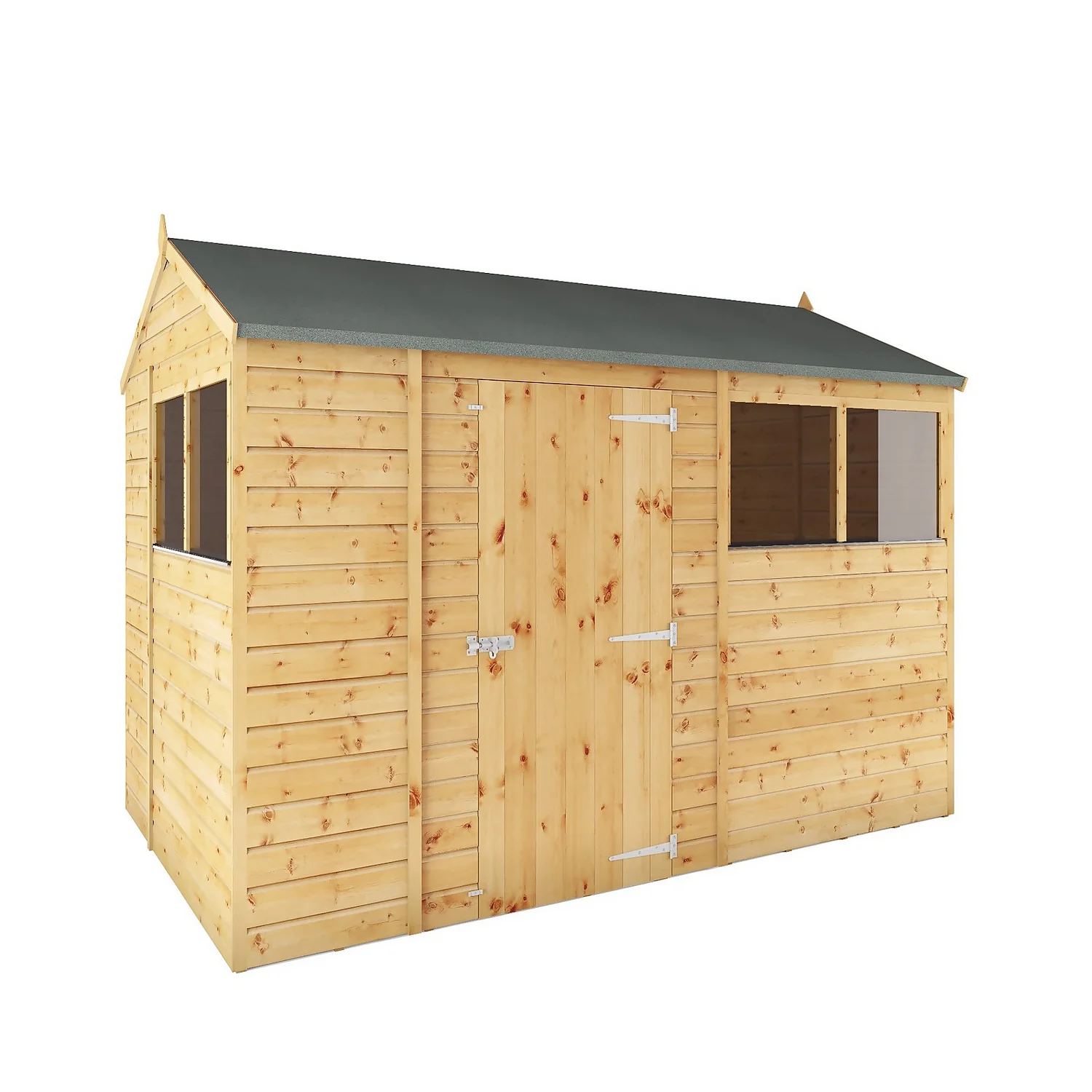 Mercia 10ft X 6ft Premium Shiplap Reverse Apex Shed 3 Mercia 10ft X 6ft Premium Shiplap Reverse Apex Shed