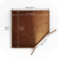 Mercia 7ft X 7ft Premium Shiplap Corner Shed -Gardening Series Store 13555793 5074949334251598