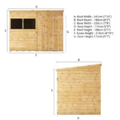 Mercia 8ft X 6ft Premium Shiplap Pent Shed - Including Installation 18 Mercia 8ft X 6ft Premium Shiplap Pent Shed - Including Installation -Gardening Series Store 13555796 2724949338056768