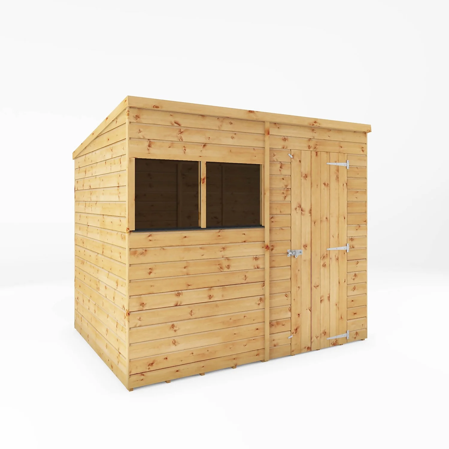 Mercia 8ft X 6ft Premium Shiplap Pent Shed - Including Installation 3 Mercia 8ft X 6ft Premium Shiplap Pent Shed - Including Installation
