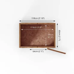 Mercia 3ft X 4ft Overlap Windowless Apex - Including Installation -Gardening Series Store 13555803 7965012836370790