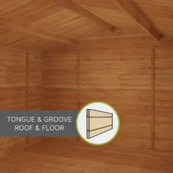 Mercia 4.5m X 3.5m Home Office Log Cabin 34mm -Gardening Series Store 13555844 5105025545125242