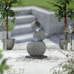 Stylish Fountain Illusion Falls Water Feature With LEDs -Gardening Series Store 13846045 3854962027687717