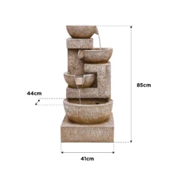 Stylish Fountain Sparkling Bowls Water Feature With LEDs 15 Stylish Fountain Sparkling Bowls Water Feature With LEDs -Gardening Series Store 13846048 1414978881037755