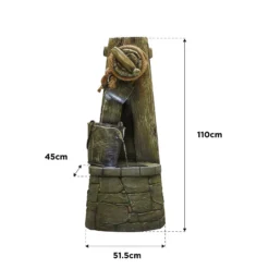 Stylish Fountain Enchanted Well Water Feature With LEDs -Gardening Series Store 13846056 7074962027676998