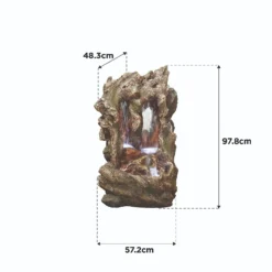 Stylish Fountain Colorado Falls Water Feature With LEDs -Gardening Series Store 13846061 1254978880621934