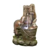 Stylish Fountain Playful Otters Water Feature With LEDs -Gardening Series Store 13846072 1804962027658425
