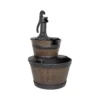 Stylish Fountain Whiskey Barrels Garden Water Feature -Gardening Series Store 13944159 3205005844640120