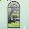 MirrorOutlet Somerley Lotus Arch Antique Black Large Garden Mirror - 140x65cm 1 MirrorOutlet Somerley Lotus Arch Antique Black Large Garden Mirror - 140x65cm -Gardening Series Store 13950560 1644987139689443