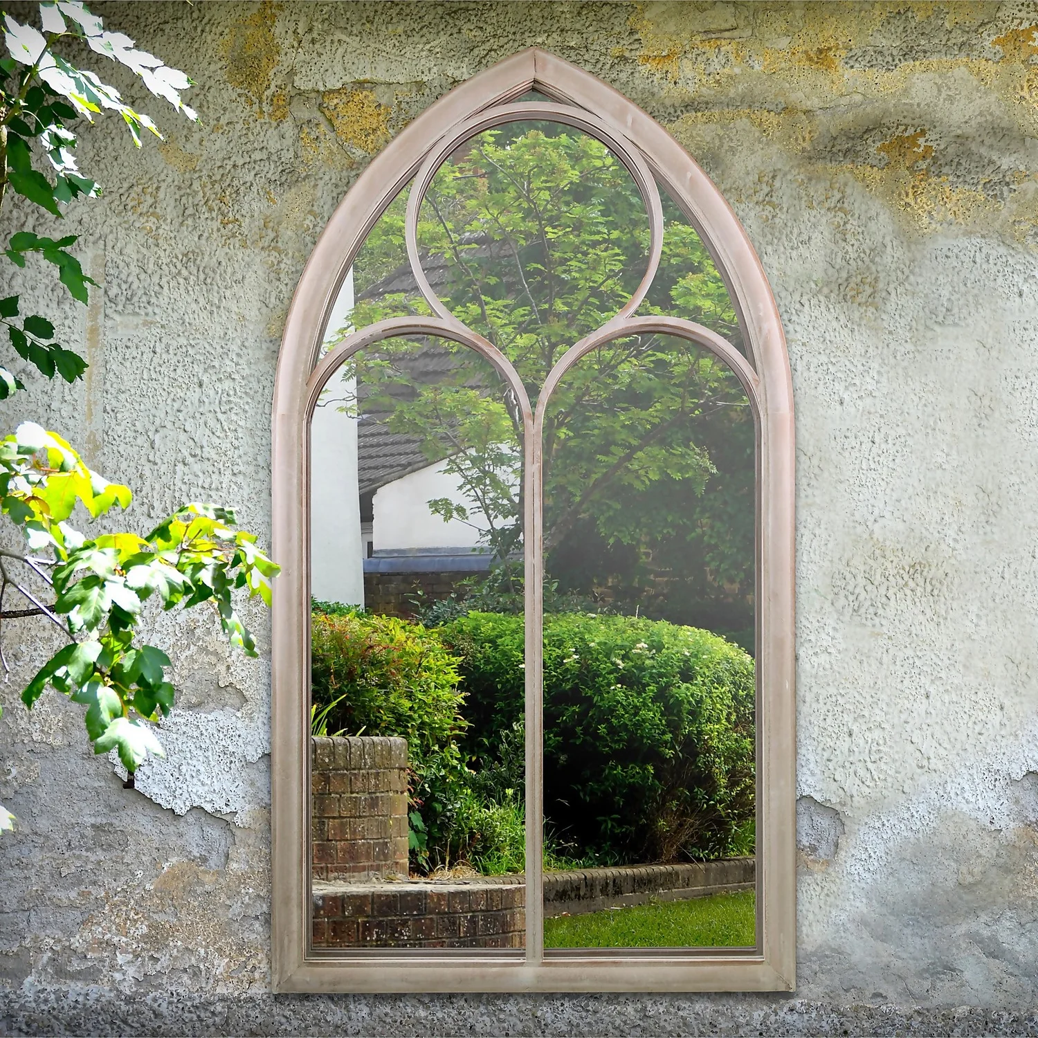 MirrorOutlet Somerley Chapel Arch Large Garden Mirror - 150x81cm 4 MirrorOutlet Somerley Chapel Arch Large Garden Mirror - 150x81cm - Image 2