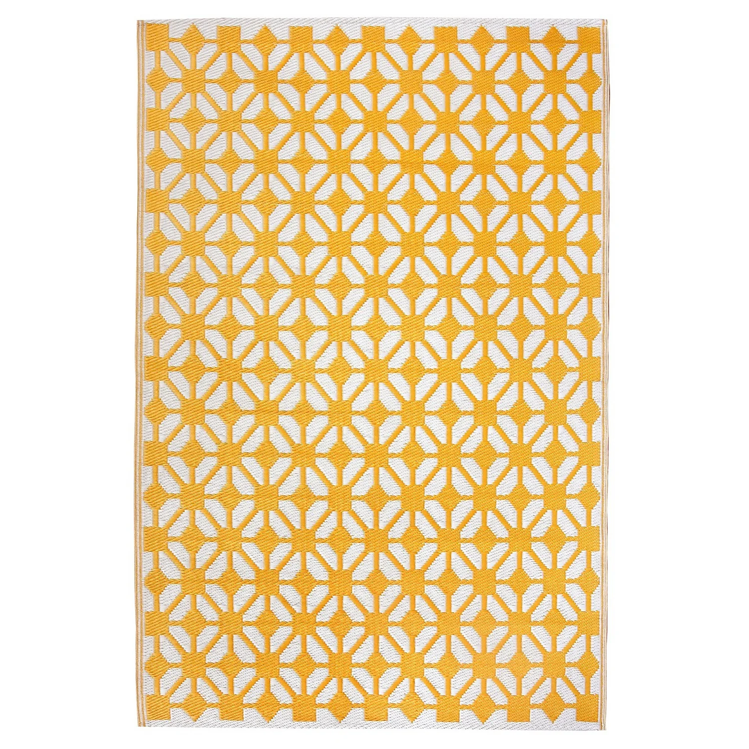 Homebase Outdoor Rug - Mustard 120x180cm 3 Homebase Outdoor Rug - Mustard 120x180cm