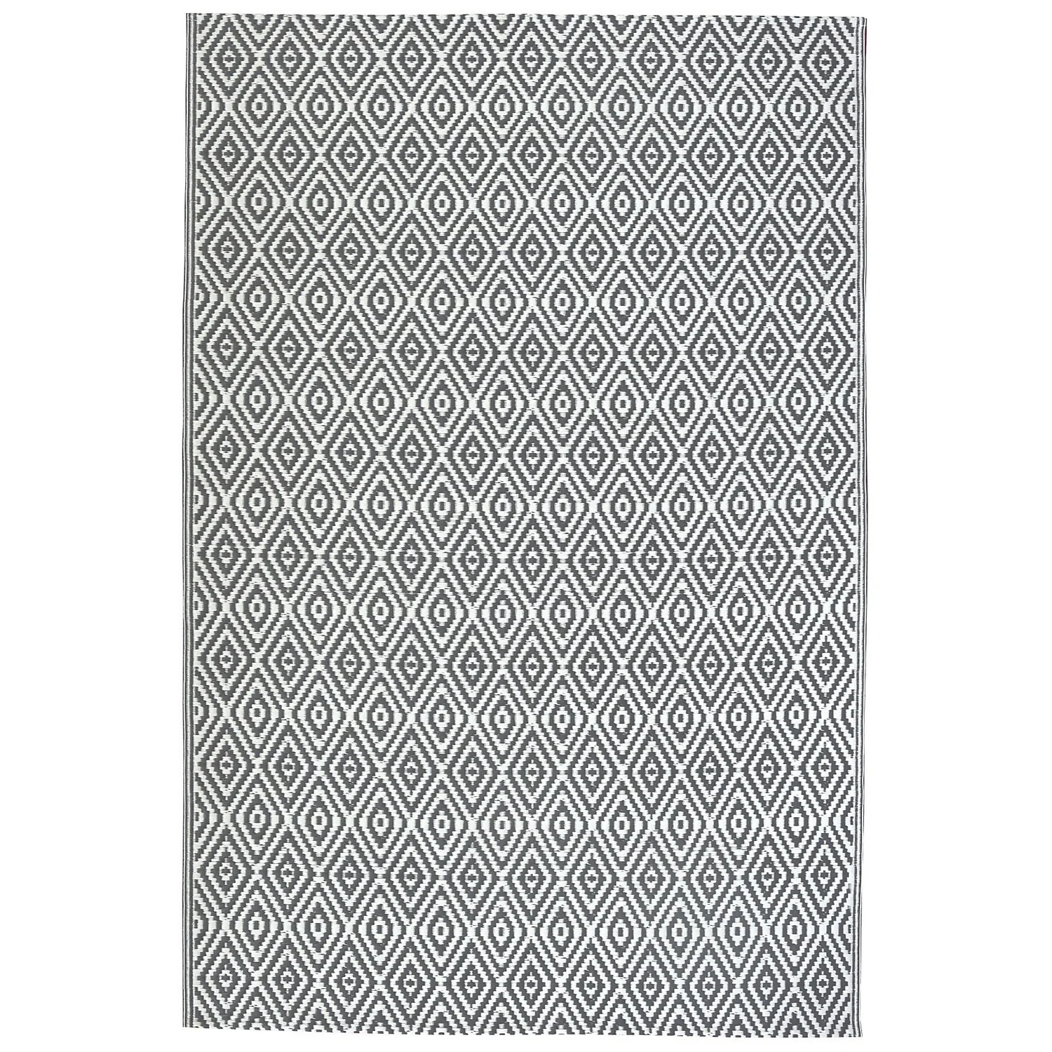 Homebase Outdoor Rug - Grey 160x230cm 3 Homebase Outdoor Rug - Grey 160x230cm