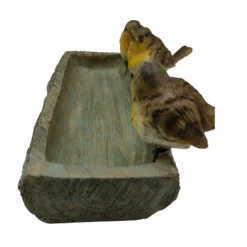 Homebase Wood Log Bird Bath With Birds -Gardening Series Store 13955522 2085014596851628