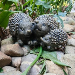 Bronze Look Hedgehog Family Garden Ornament -Gardening Series Store 13965951 1215014597096407