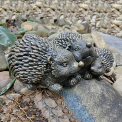 Bronze Look Hedgehog Family Garden Ornament -Gardening Series Store 13965951 6055014597051638
