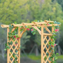 Homebase Wooden Garden Arched Trellis With Planters 13 Homebase Wooden Garden Arched Trellis With Planters -Gardening Series Store 13967032 6315014369254225