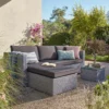 Alexandria Rattan Effect Garden Corner Sofa Set - Ash Grey -Gardening Series Store 13971225 1525022704323659