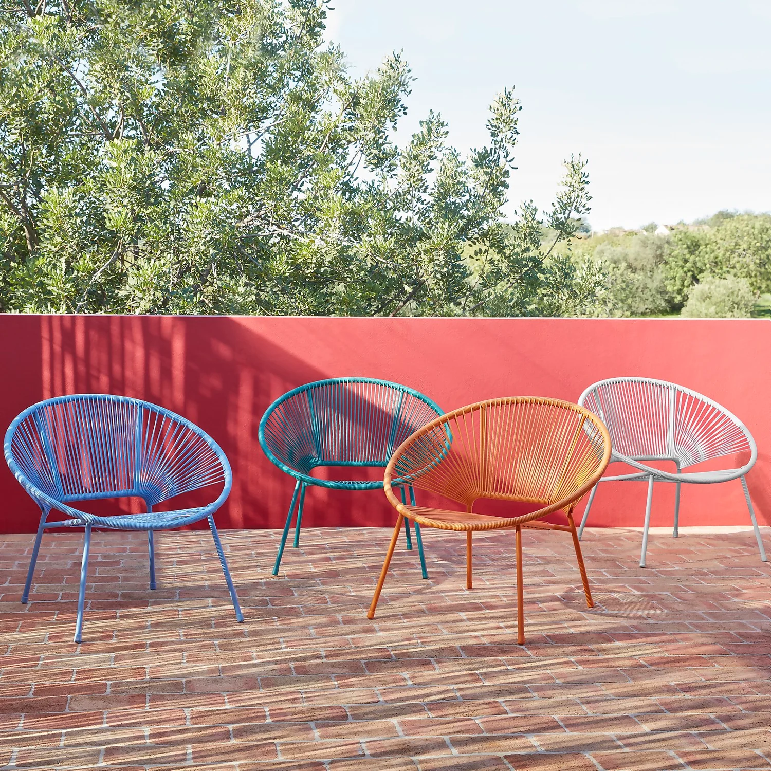 Acapulco Adult Garden Chair - Blue 4 Acapulco Adult Garden Chair - Blue - Image 2