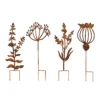 Floral Bronze Ground Stakes - 45cm (Assorted Designs) -Gardening Series Store 13981009 1135005324591689
