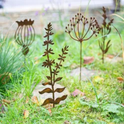 Floral Bronze Ground Stakes - 45cm (Assorted Designs) -Gardening Series Store 13981009 1965005324841214