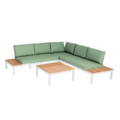 Spirit Metal Garden Corner Sofa Set - Green -Gardening Series Store 13996531 2635055071446143