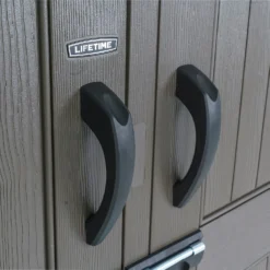 Lifetime 7x7ft Outdoor Storage Shed - Beige -Gardening Series Store 13997407 8414999835023317