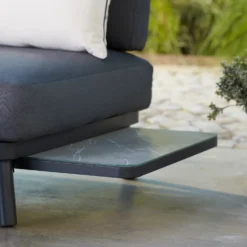 Heba Grey Metal Garden Corner Sofa Set -Gardening Series Store 14005702 1595022704432172