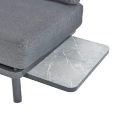 Heba Grey Metal Garden Corner Sofa Set -Gardening Series Store 14005702 2075022704696343